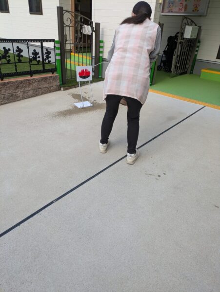 避難訓練　りんごの木