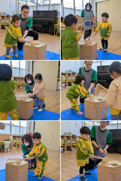 ちゅうりっぷ組　もちつき遊び