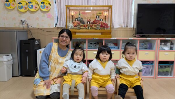 ひな祭り　りんごの木